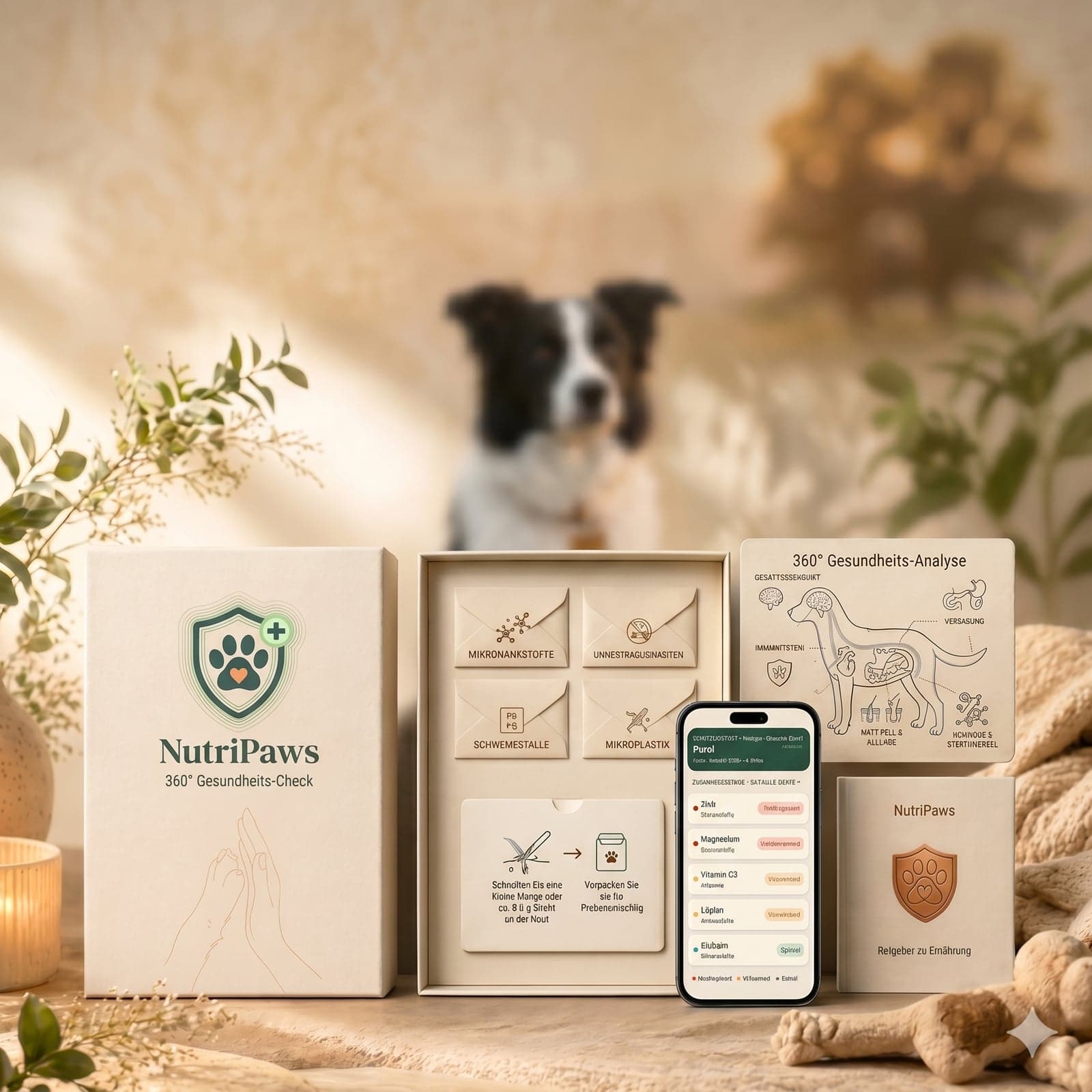 NutriPaws Haaranalyse-Paket - Unverträglichkeitstest und Mikronährstofftest für Hund, Katze und Pferd